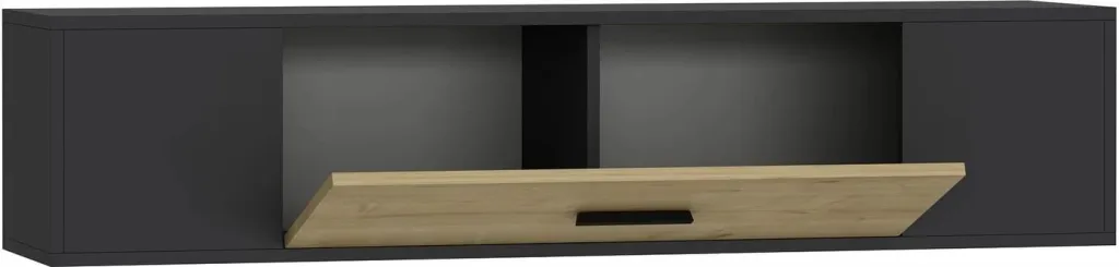 Komodë TV Skye Decor, antracit, lisi sapphire - 6