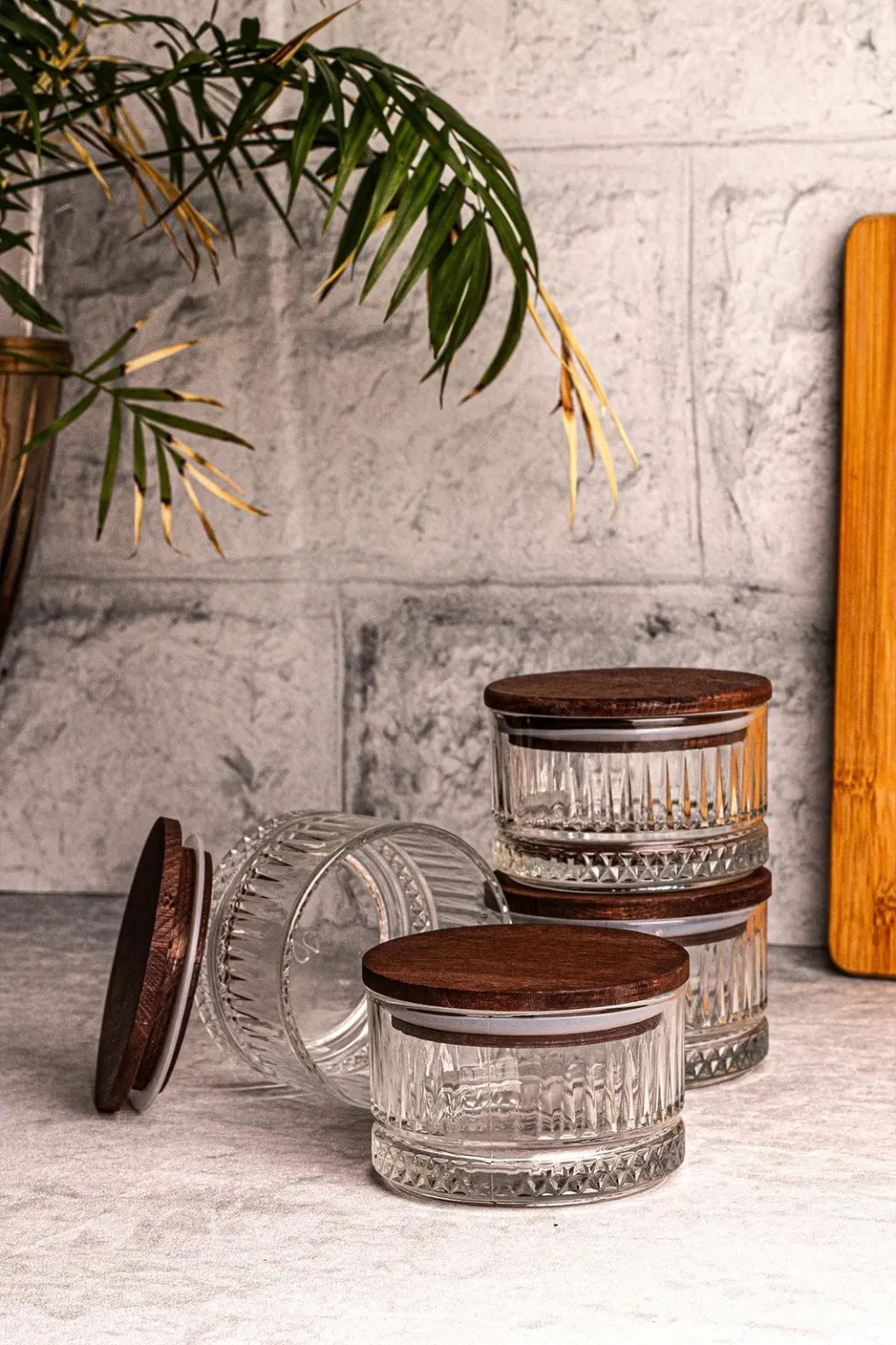 Set tasash prej qelqi (8 copë), Hermia Concept, Bella 4 - 4