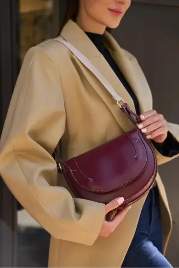 Çantë dore Zoozie Bags, MK1020225SV10-008, ngjyrë e kuqe klaret