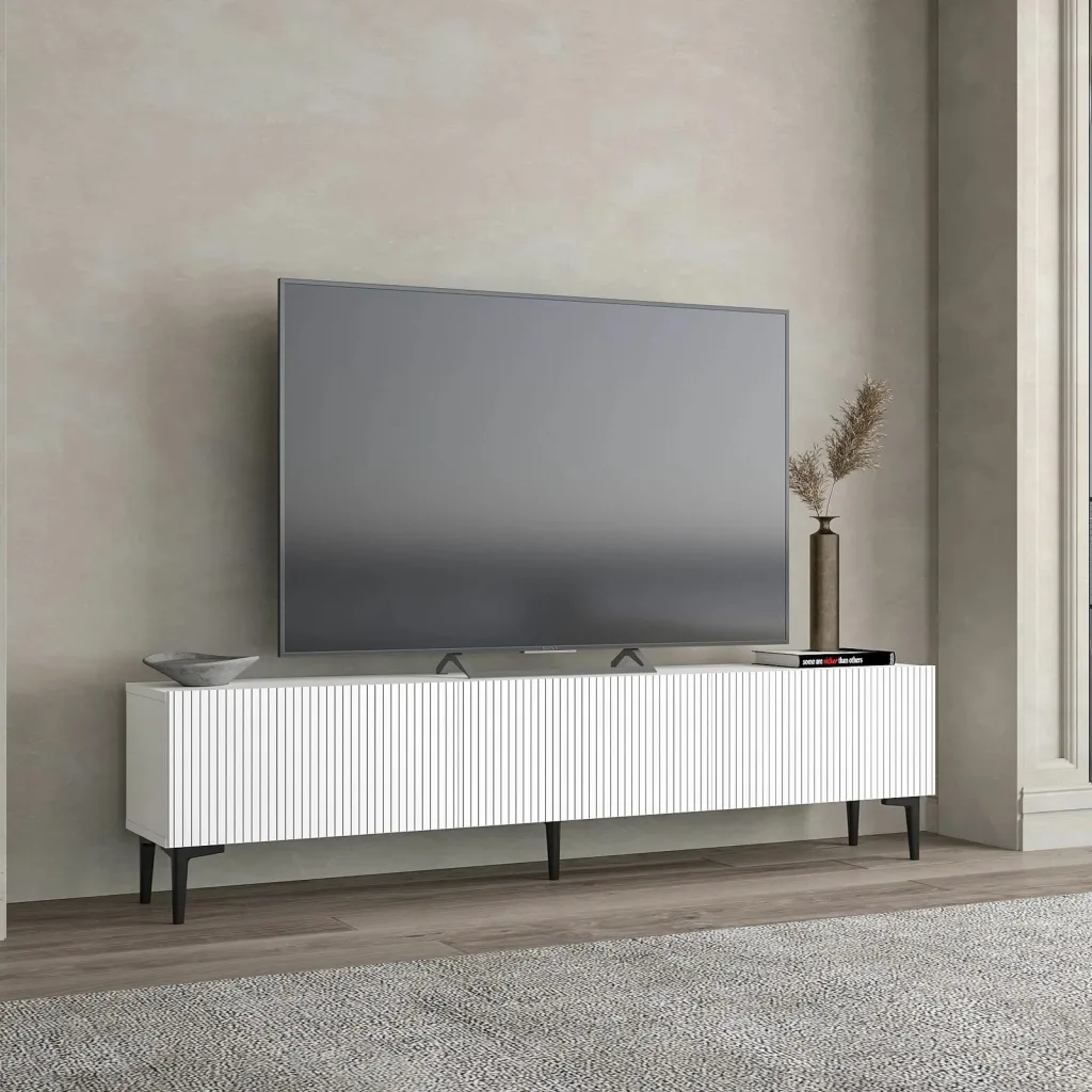Komodë TV Skye Decor, Oscar, e bardhë - 3