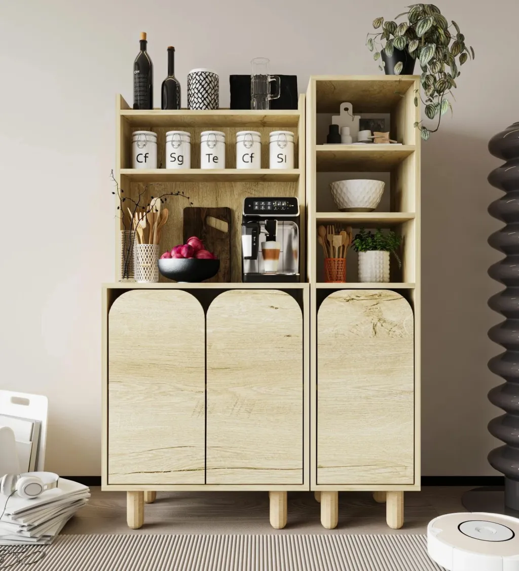 Dollap multifunksional Skye Decor, Parma 3, ngjyrë lisi Sapphire Oak - 1