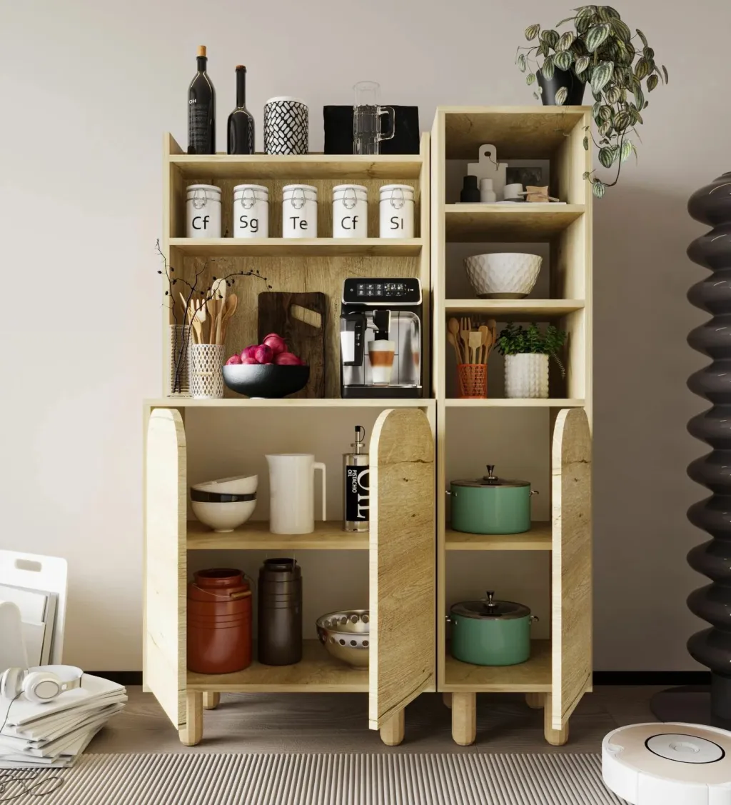 Dollap multifunksional Skye Decor, Parma 3, ngjyrë lisi Sapphire Oak - 3