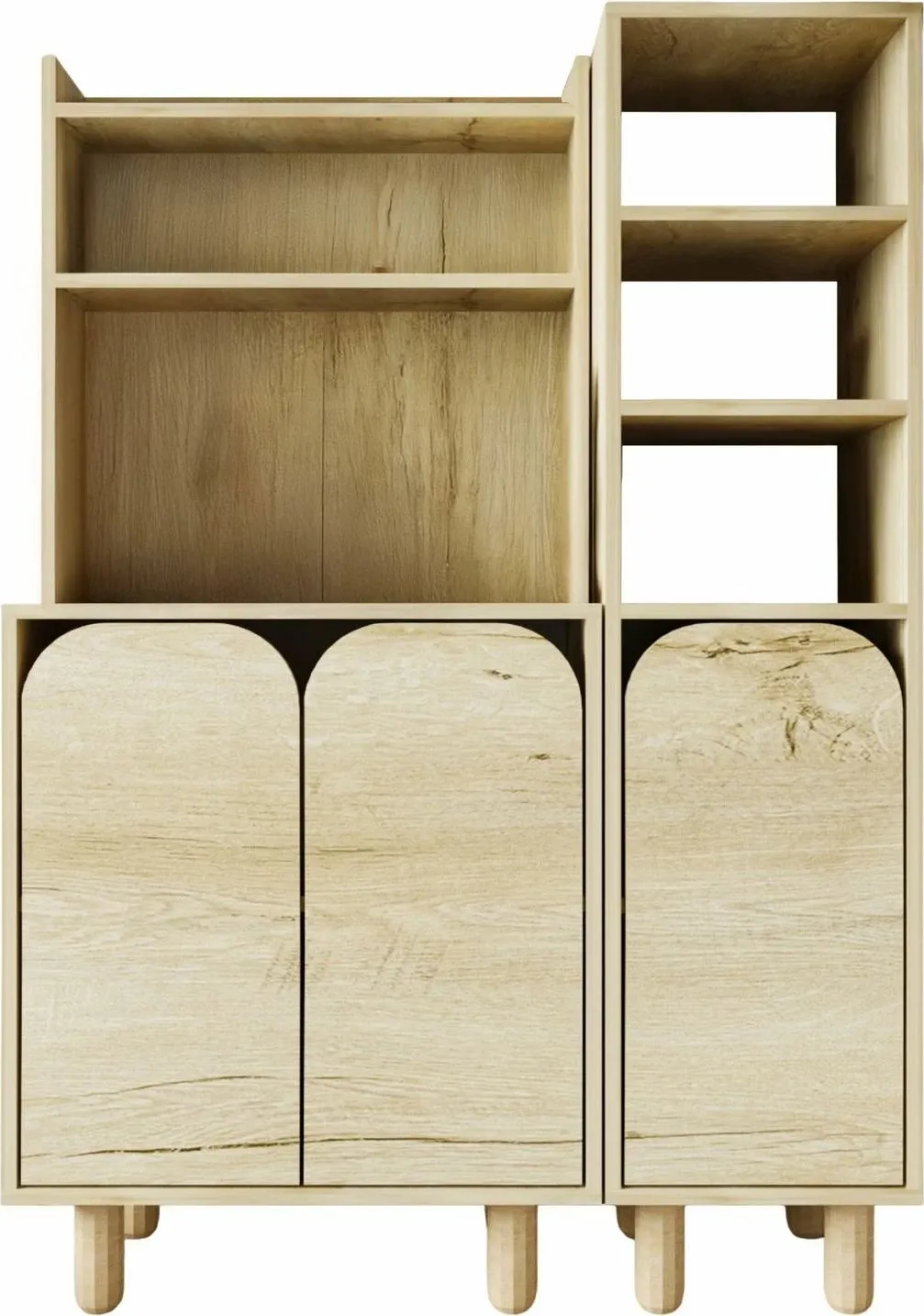 Dollap multifunksional Skye Decor, Parma 3, ngjyrë lisi Sapphire Oak - 4