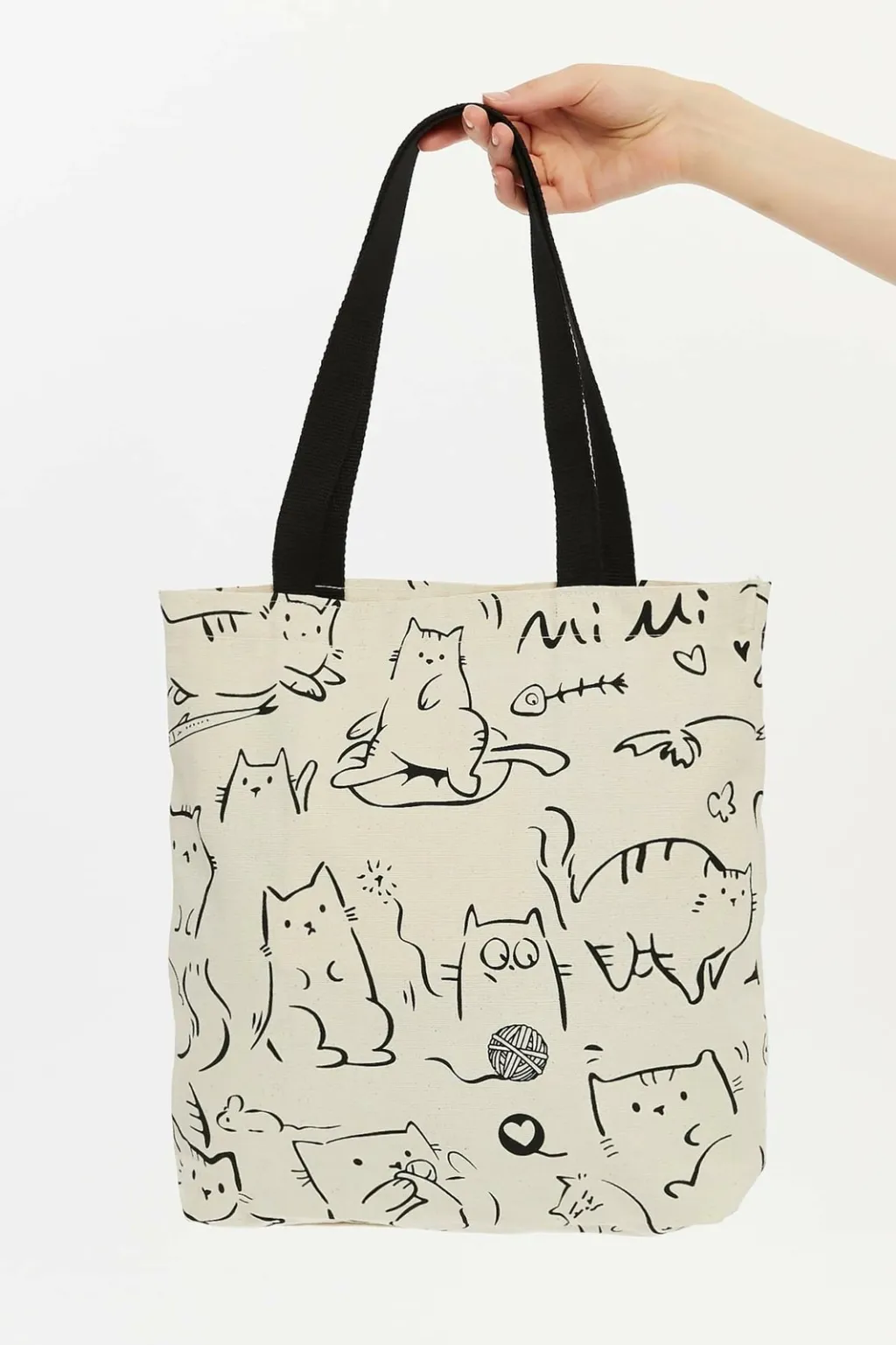 Çantë tote Zoozie Bags, krem e zezë, 2207 - 11