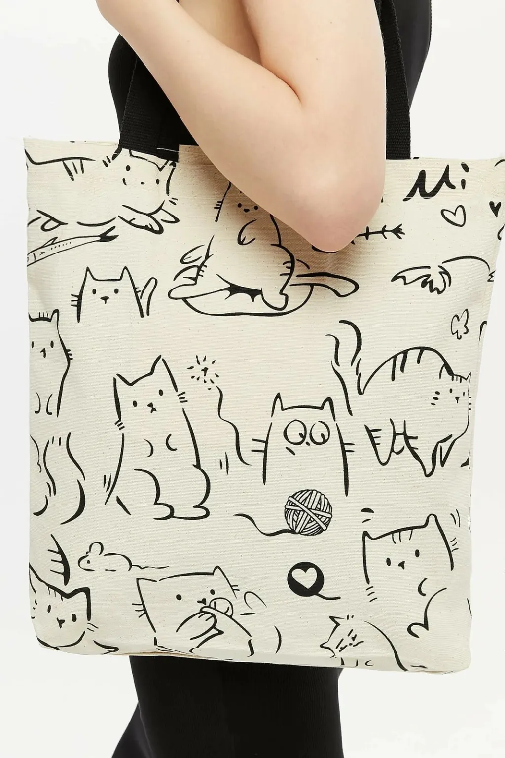Çantë tote Zoozie Bags, krem e zezë, 2207 - 10