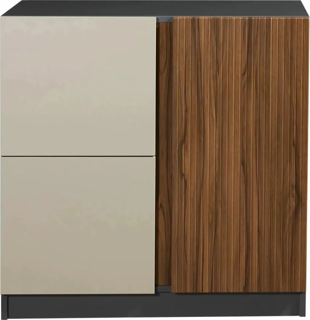 Dollap multifunksional Skye Decor, Tuval 069, anthracite dhe walnut - 2