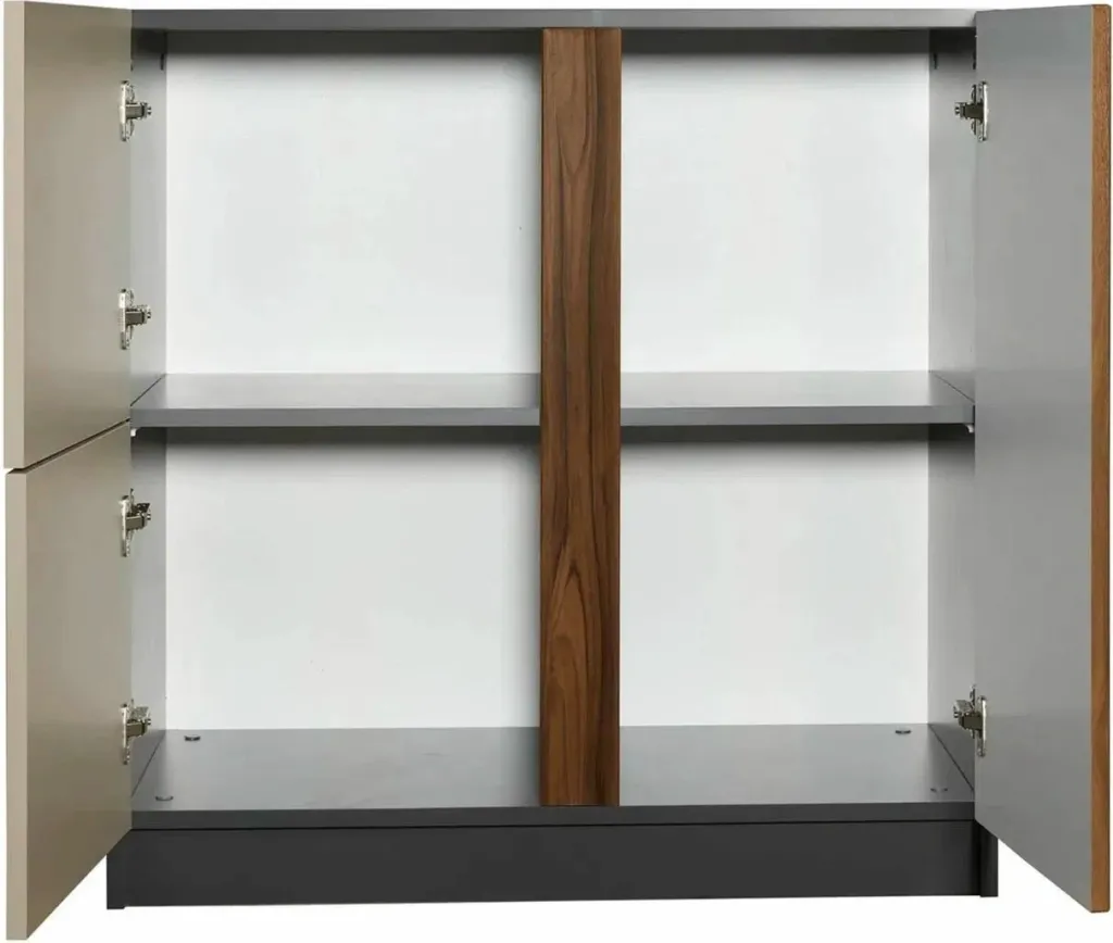 Dollap multifunksional Skye Decor, Tuval 069, anthracite dhe walnut - 3