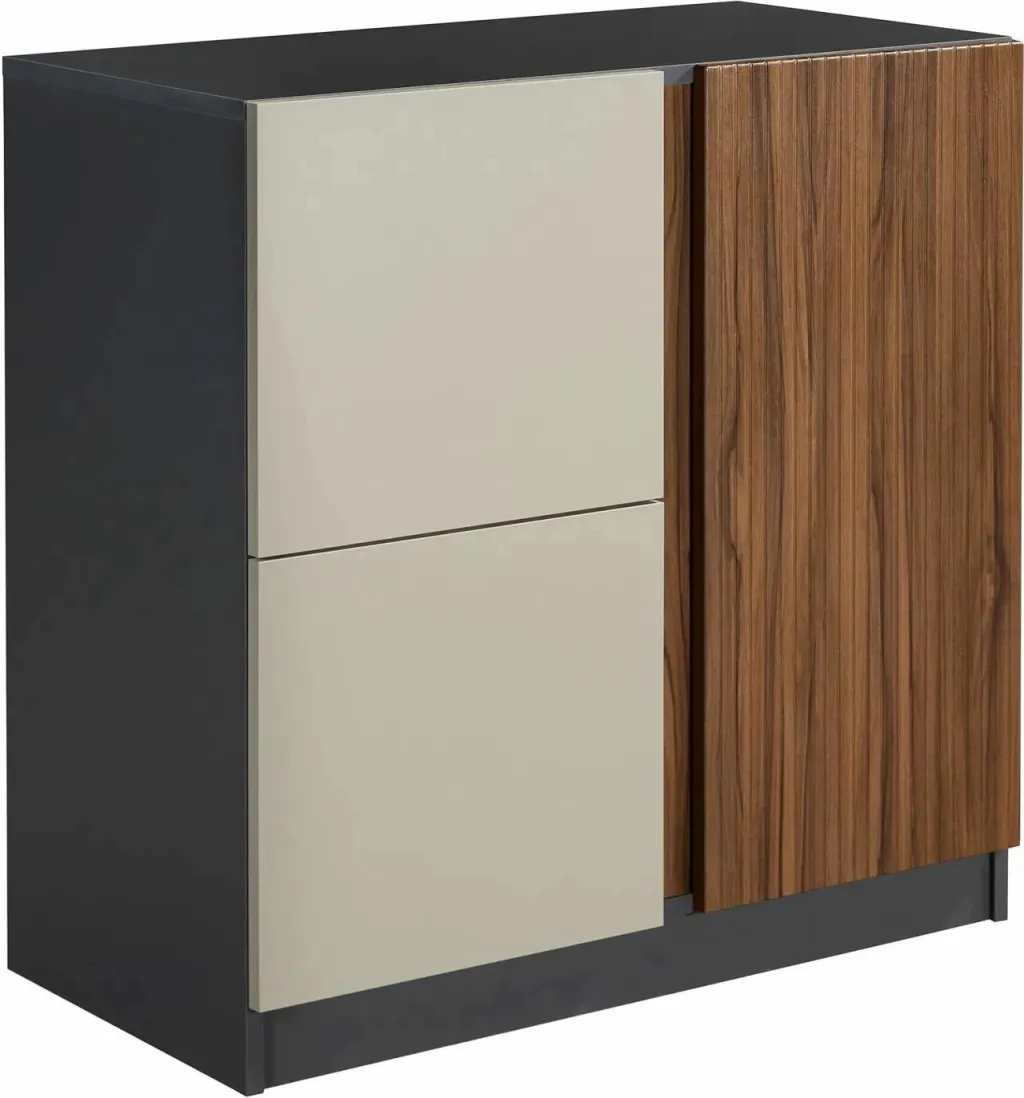 Dollap multifunksional Skye Decor, Tuval 069, anthracite dhe walnut - 4