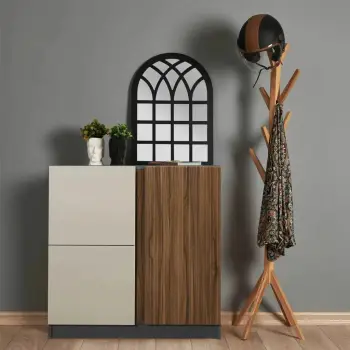Dollap multifunksional Skye Decor, Tuval 069, anthracite dhe walnut