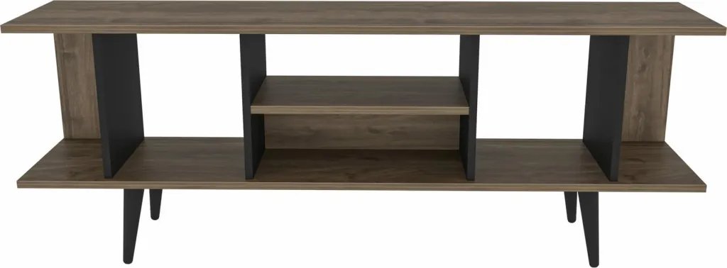 Komodinë TV Skye Decor, ngjyrë arre, e zezë - 6