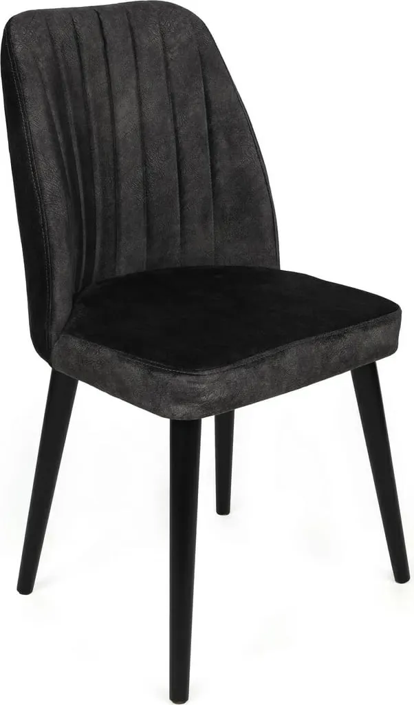 Set karrigesh (4 copë), Skye Decor, Alfa-437 V4, anthracite e zezë - 2