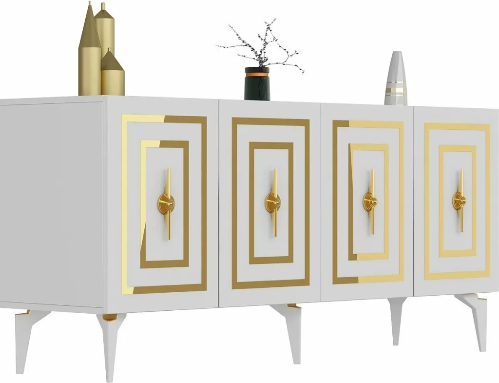 Konsol Skye Decor, ngjyrë e bardhë, Viola - 4