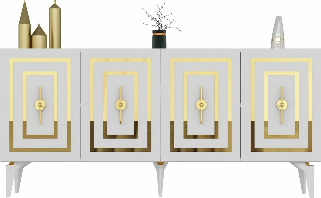 Konsol Skye Decor, ngjyrë e bardhë, Viola - 5