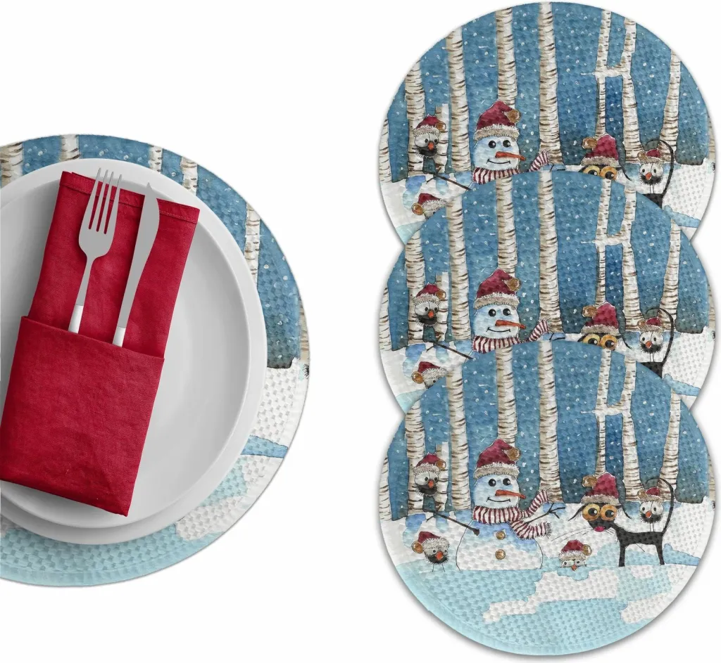 Set nënshtruesish tavoline Hermia Concept, shumëngjyrësh, 4 copë, 37cm - 1