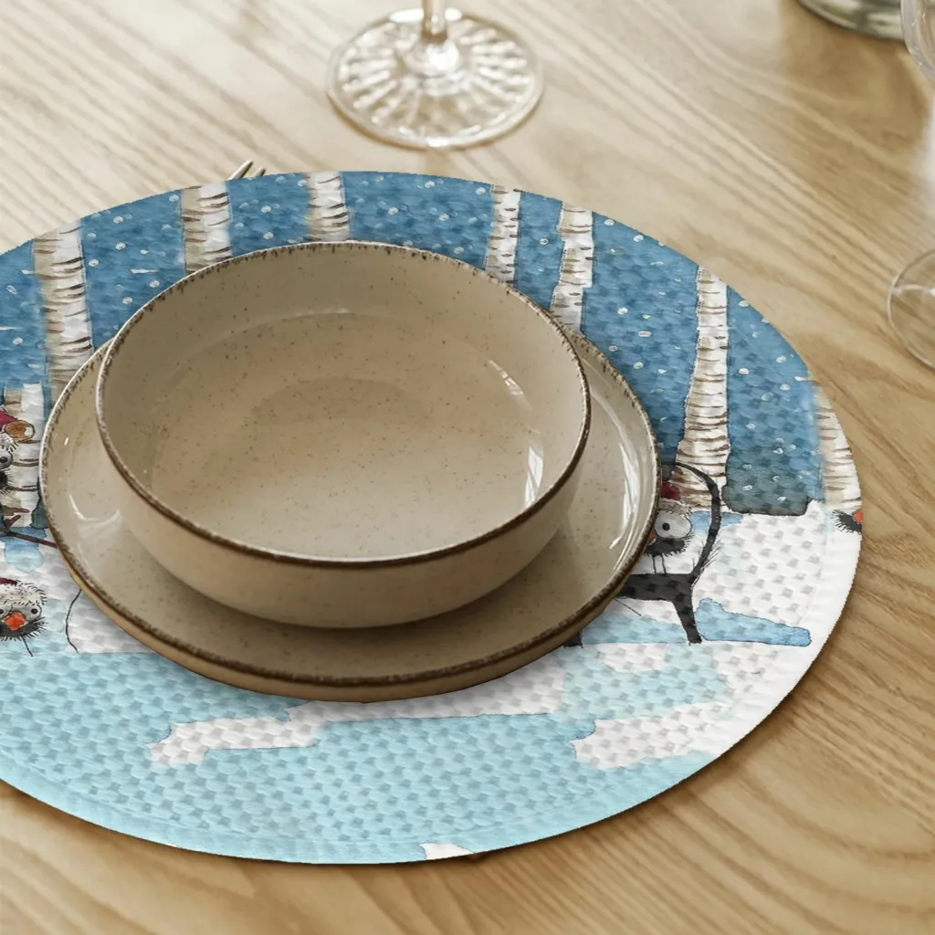 Set nënshtruesish tavoline Hermia Concept, shumëngjyrësh, 4 copë, 37cm - 2