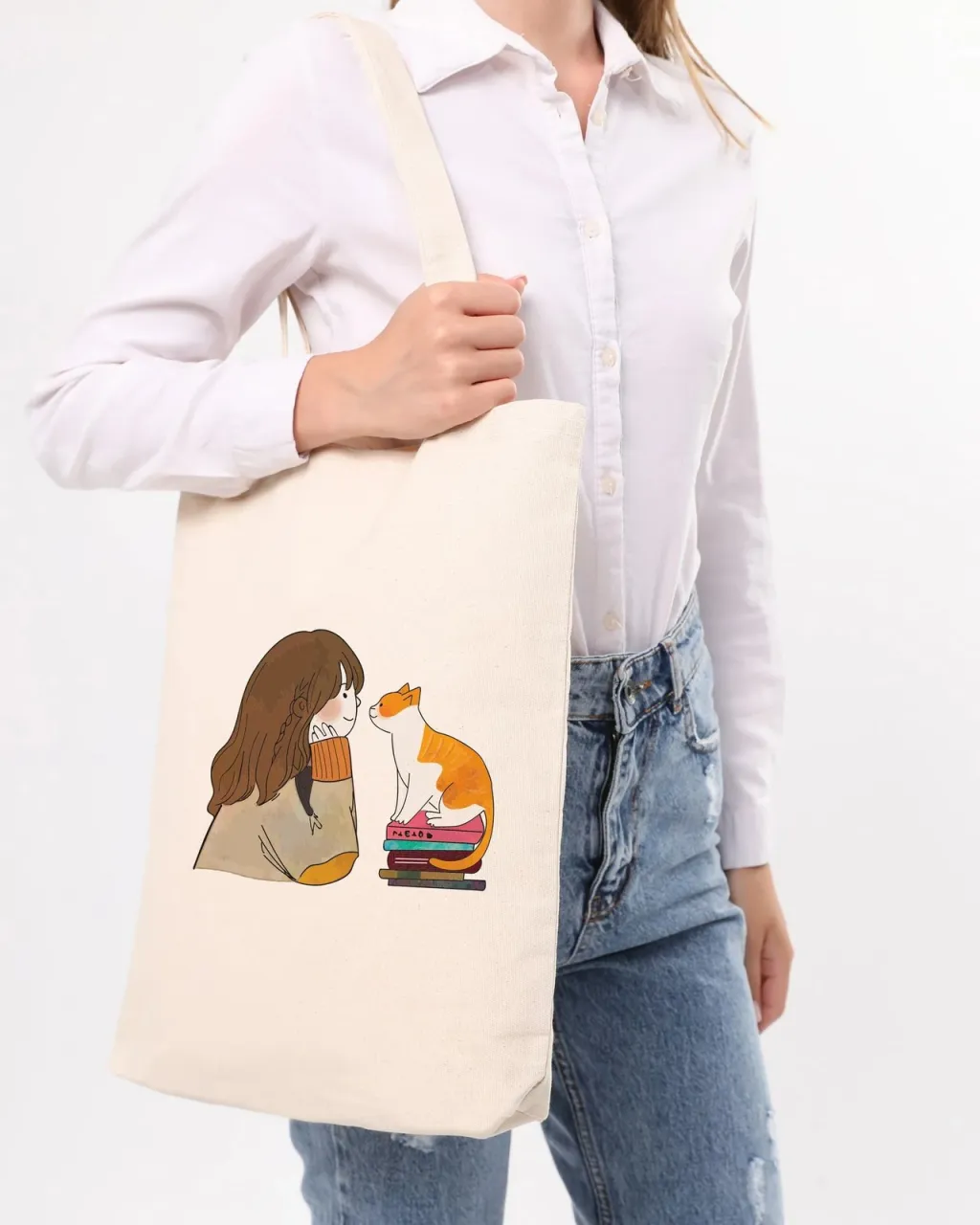 Çantë Tote Zoozie Bags, krem, 1160 - 1