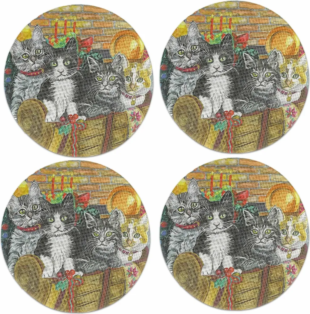 Nënshtrat tavoline Hermia Concept, shumëngjyrësh, set prej 4 copësh, 37cm - 4