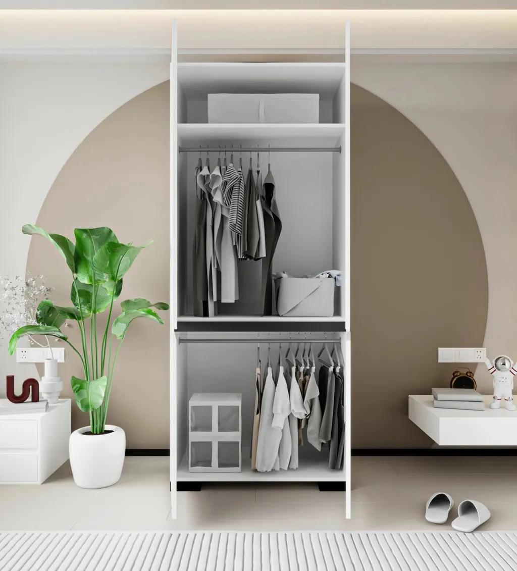 Dollap Skye Decor, Floransa 90, i bardhë, antracit v2 - 3