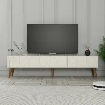 Komodë TV Skye Decor, Lyon 44, krem dhe arre