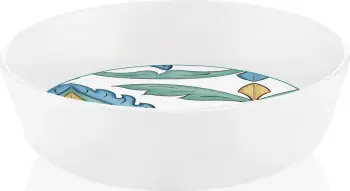 Enë sallate Hermia, e bardhë, blu, gjelbër, verdhë, LMN009