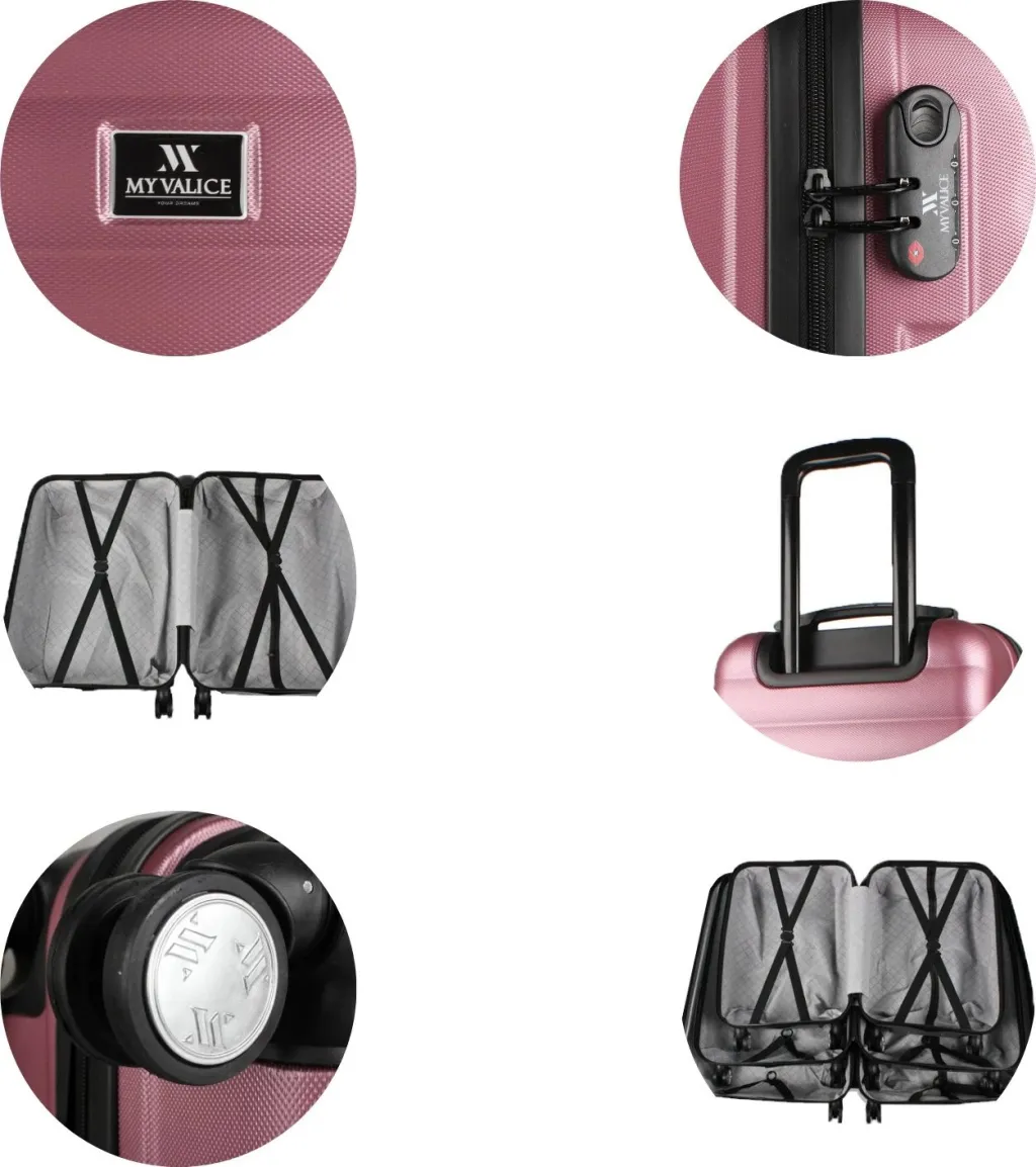 Valixhe udhëtimi, ngjyrë rozë e artë, Zoozie Bags, 6704 - 4