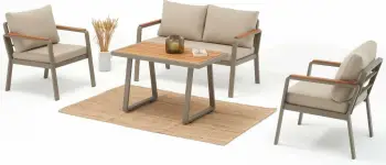 Set lounge për kopsht Skye Decor, Parma, ngjyrë bezhë