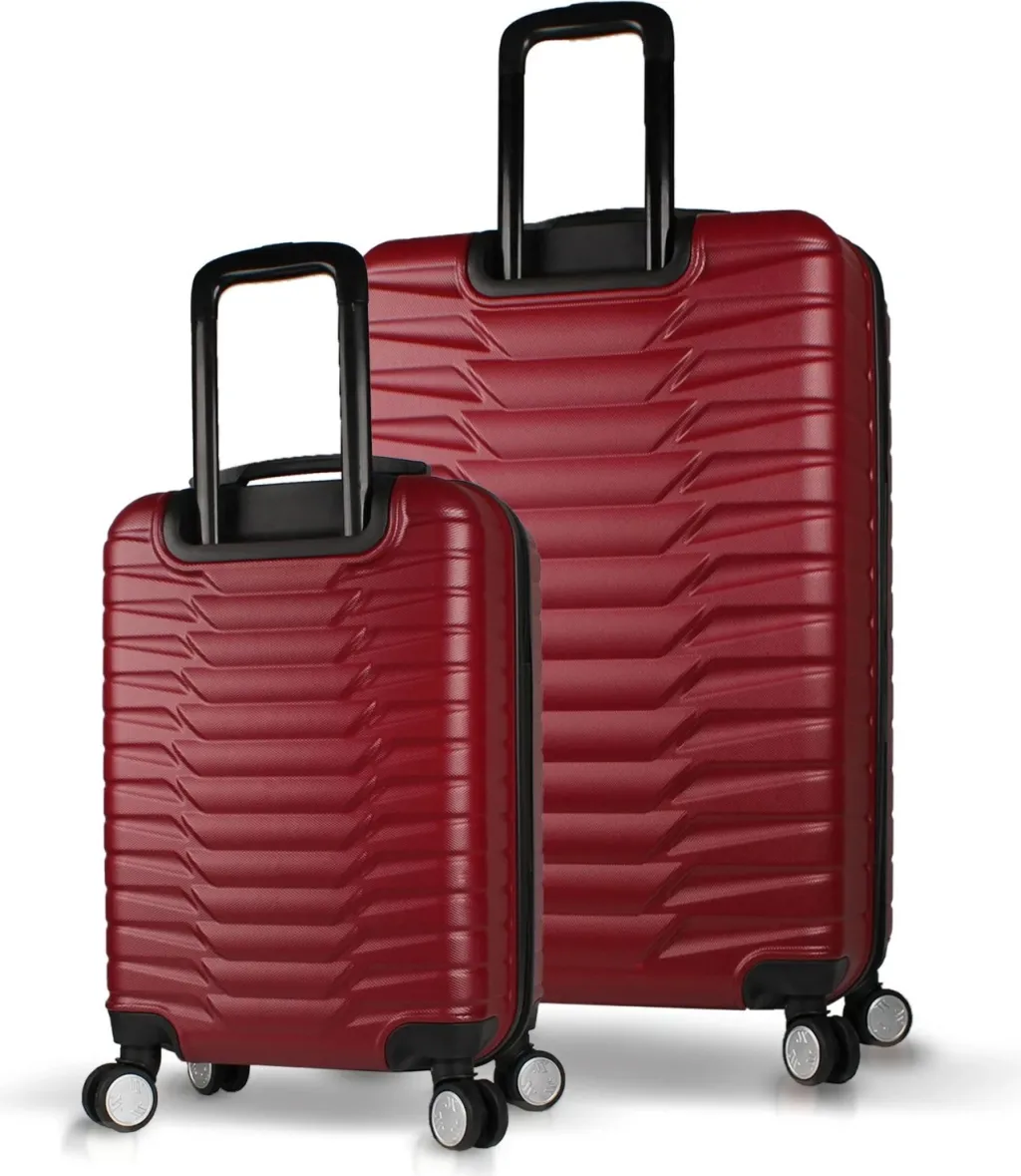 Set valixhesh (2 copë), ngjyrë e kuqe e errët, Zoozie Bags, 5745 - 2