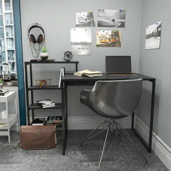 Tavolinë studimi Skye Decor, Rino, e zezë