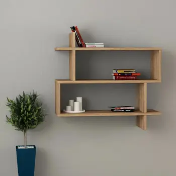 Raft muri, ngjyrë lisi, Skye Decor, Paralel
