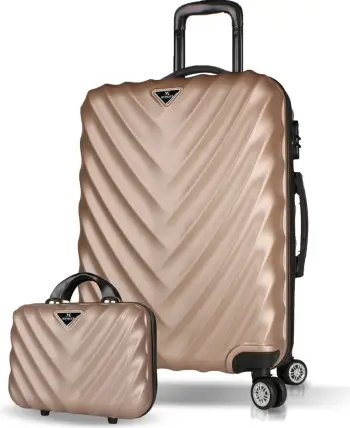 Set valixhesh (2 copë), ngjyrë ari, Zoozie Bags, 7392
