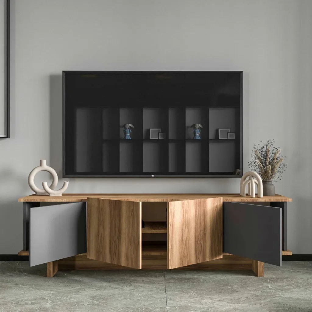Komodë TV Skye Decor, Diana, antracit dhe arr - 4
