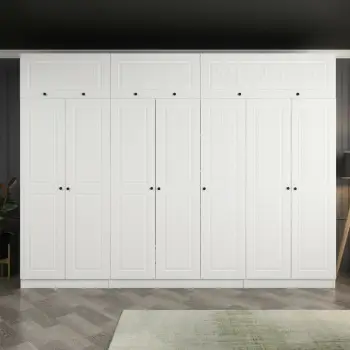 Dollap i bardhë për rroba, Skye Decor, Kale - 5140, 315x235x52 cm