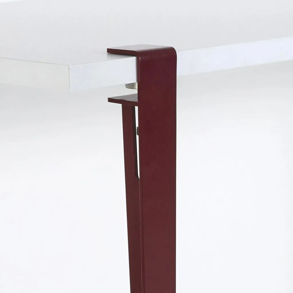 Tavolinë ngrënieje Skye Decor, Eurotas, e bardhë-burgundy - 5