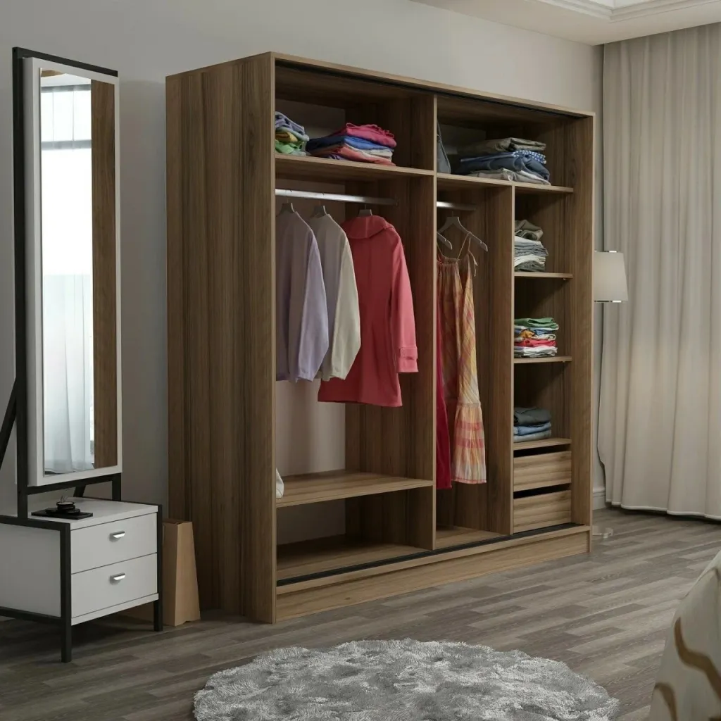 Dollap rrobash Dore, Skye Decor, 220x210x60 cm - 4