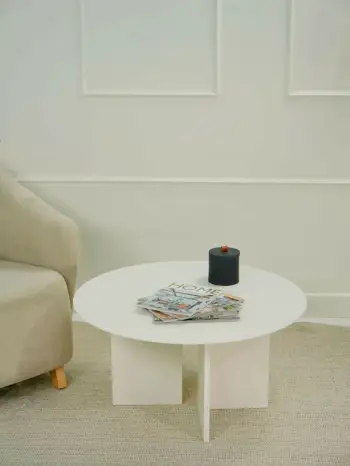 Tavolinë kafeje Skye Decor, Leo 42, krem