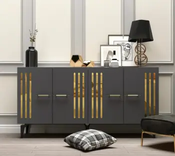 Konsol Skye Decor, anthracite, ari