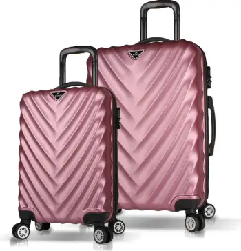 Set valixhesh (2 copë), ngjyrë rozë e artë, Zoozie Bags, 6685