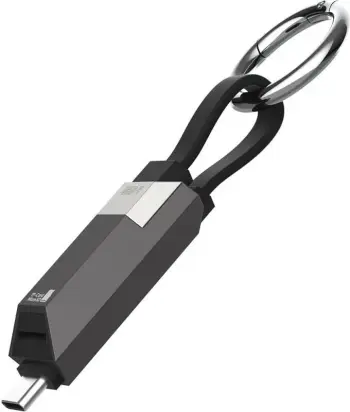 Kabllo USB C 4smarts 548240, USB4 Gen 3x2, 0.14m, 240W, slot TF, e zezë/grafit