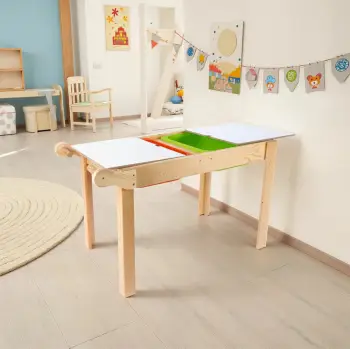 Tavolinë për fëmijë, Skye Decor, BLTYZ-AKTV0150, ngjyrë lisi