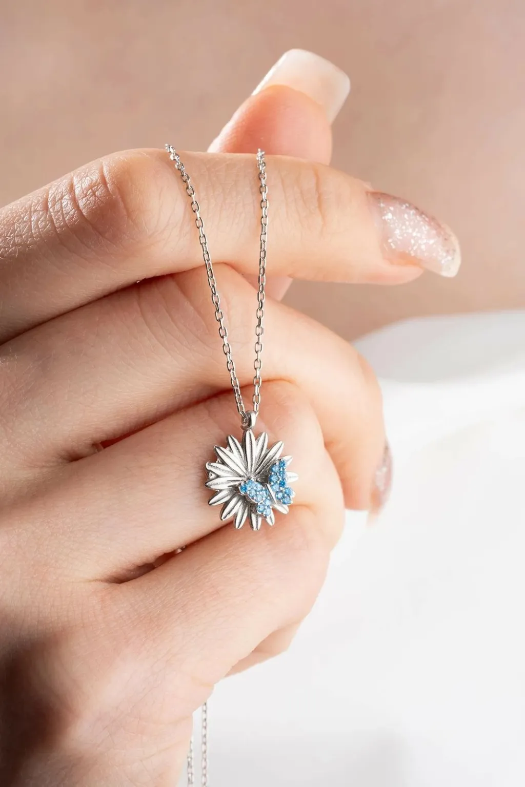 Qafore argjendi, ngjyrë turquoise, Jumeon, NRZ999092 - 3