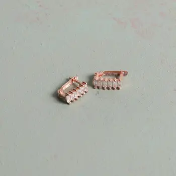 Vathë argjendi ngjyrë rozë gold, Jumeon, 10779ROS