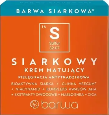 Krem për fytyrë Barwa Sulfur Mattifying Cream për femra 50ml