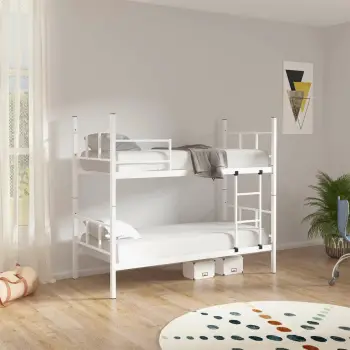 Krevat marinari metalik, i bardhë, Skye Decor, 90x200