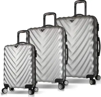 Set valixhesh (3 copë), Zoozie Bags, 6630, ngjyrë gri