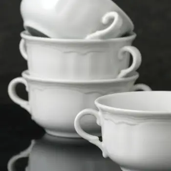 Set me 4 tasa porcelani të bardhë, Hermia Concept, VN412KS00