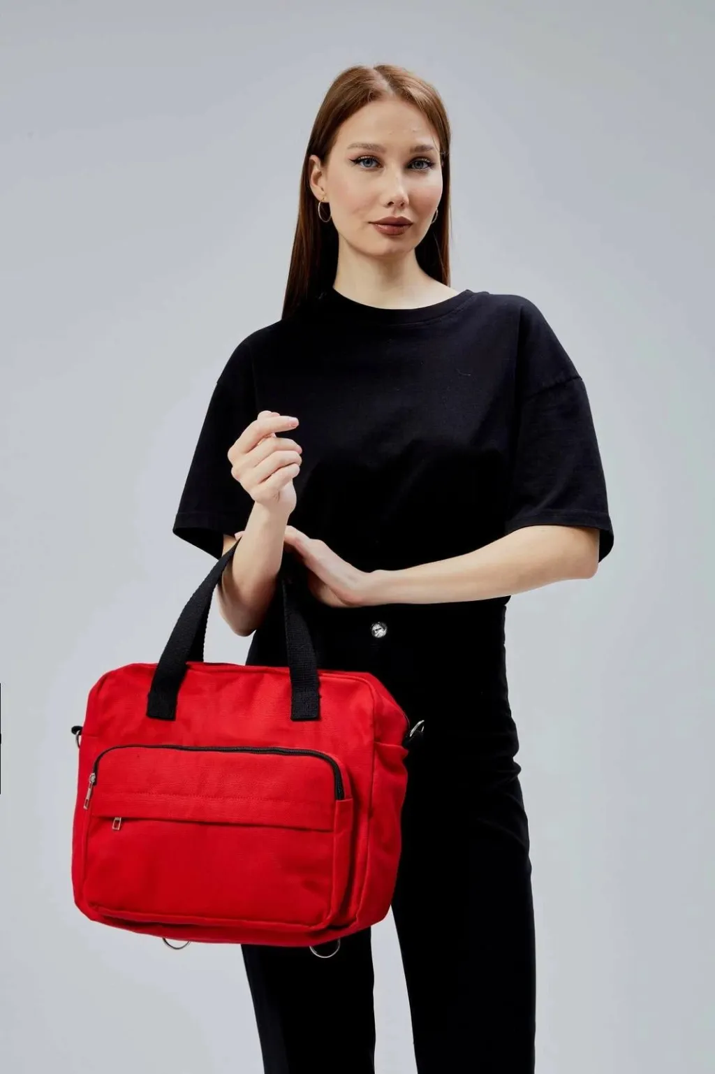 Çantë tote e kuqe, Zoozie Bags, 2386 - 1