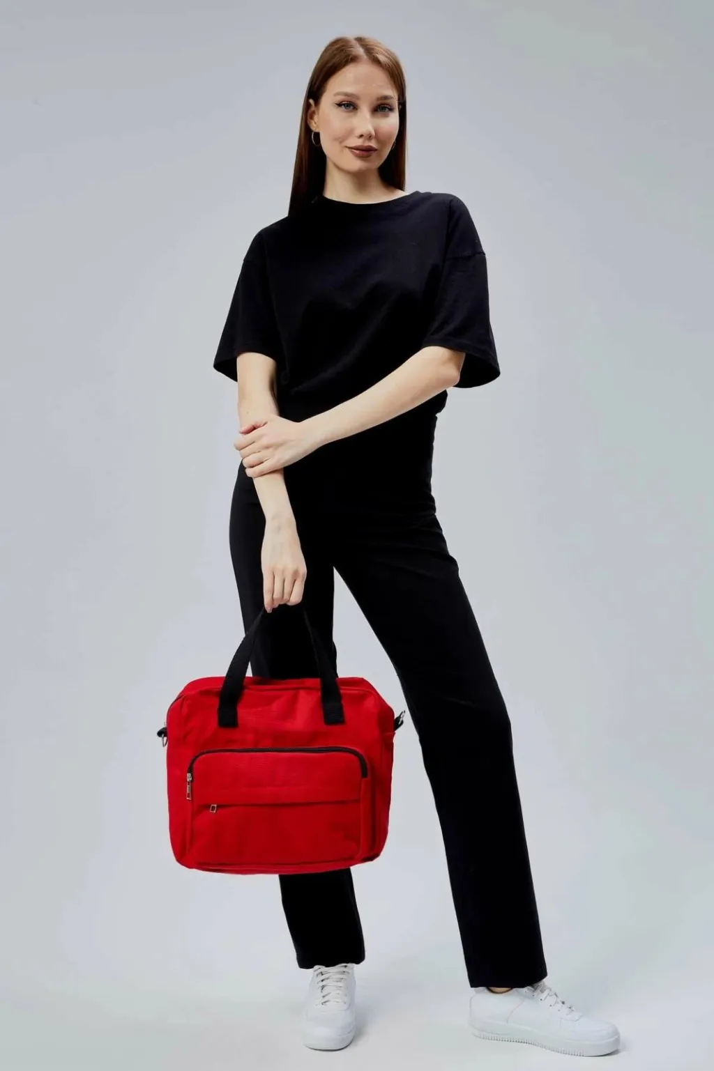 Çantë tote e kuqe, Zoozie Bags, 2386 - 3