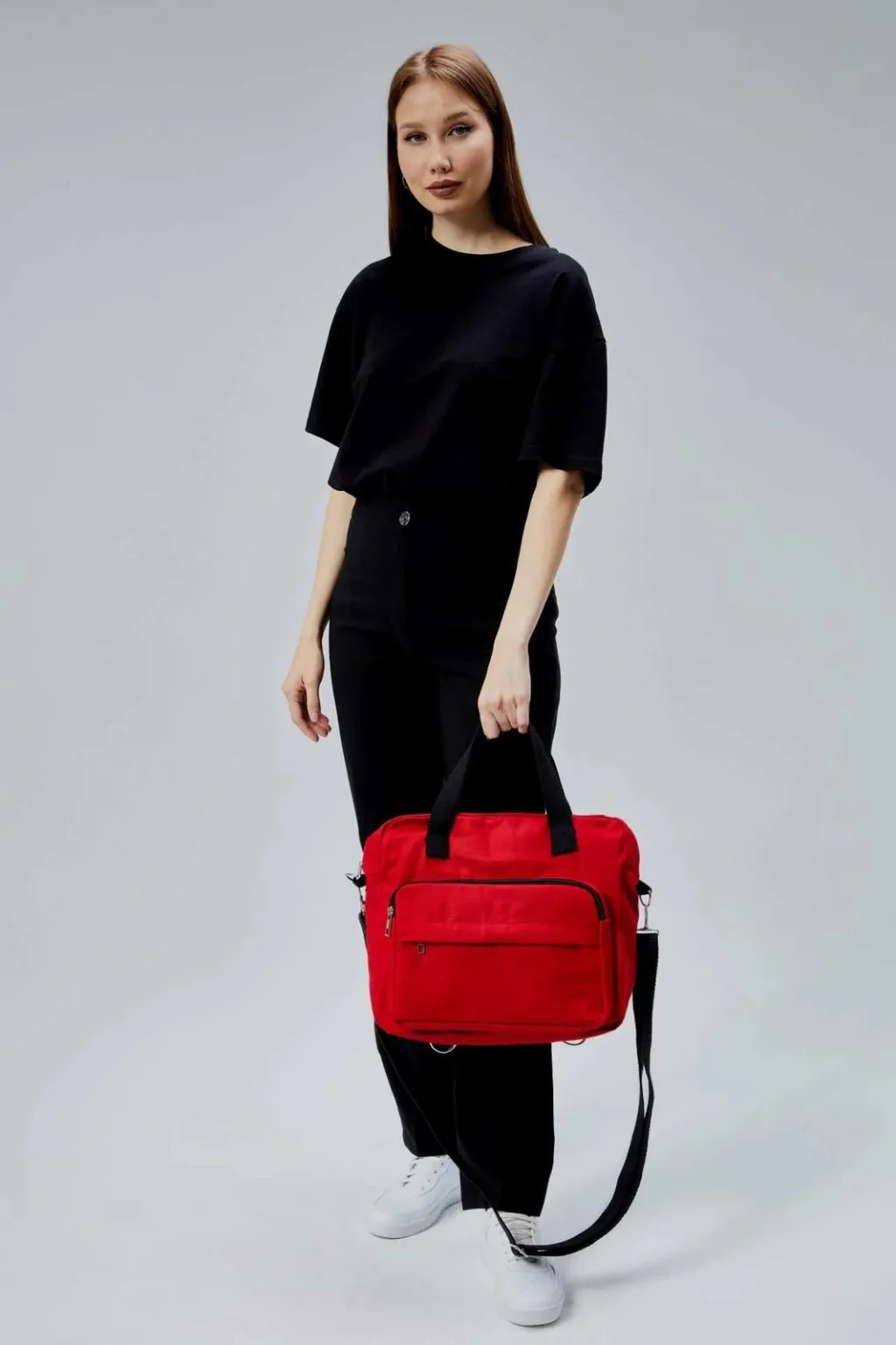 Çantë tote e kuqe, Zoozie Bags, 2386 - 5
