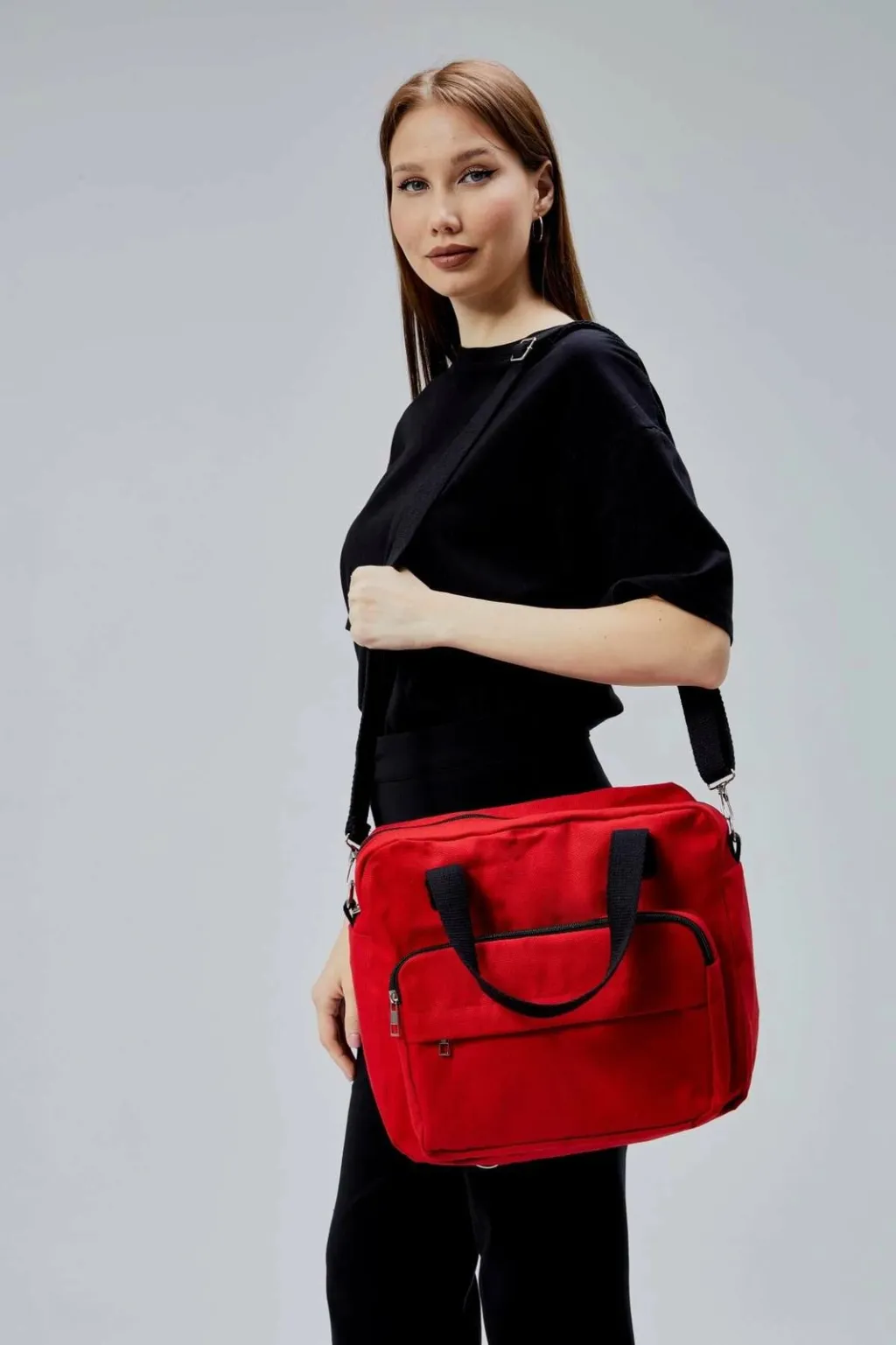 Çantë tote e kuqe, Zoozie Bags, 2386 - 6