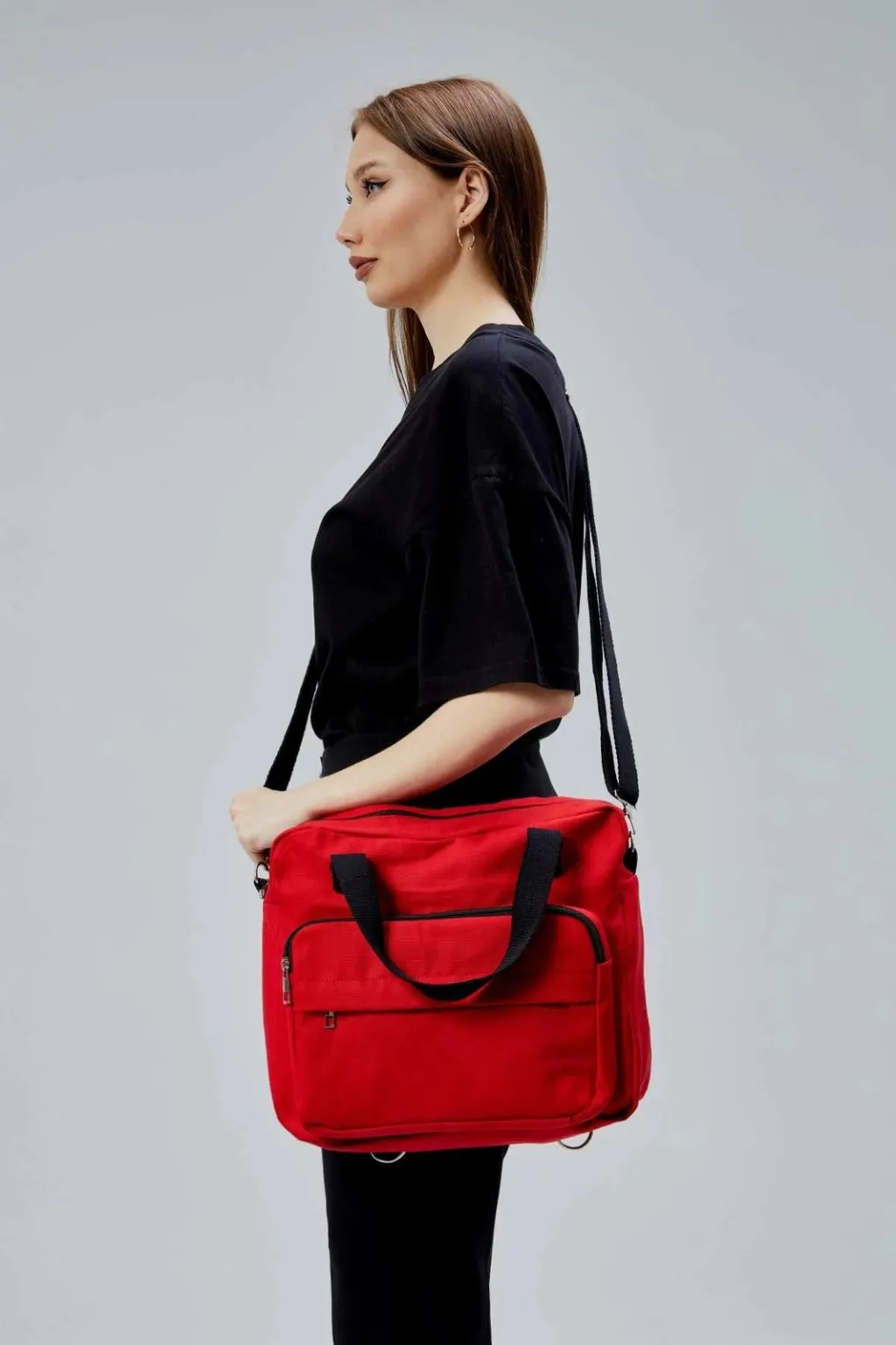 Çantë tote e kuqe, Zoozie Bags, 2386 - 7